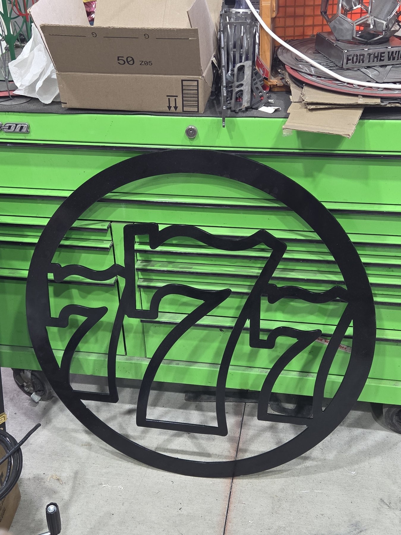 Lucky 777 Wall Sign