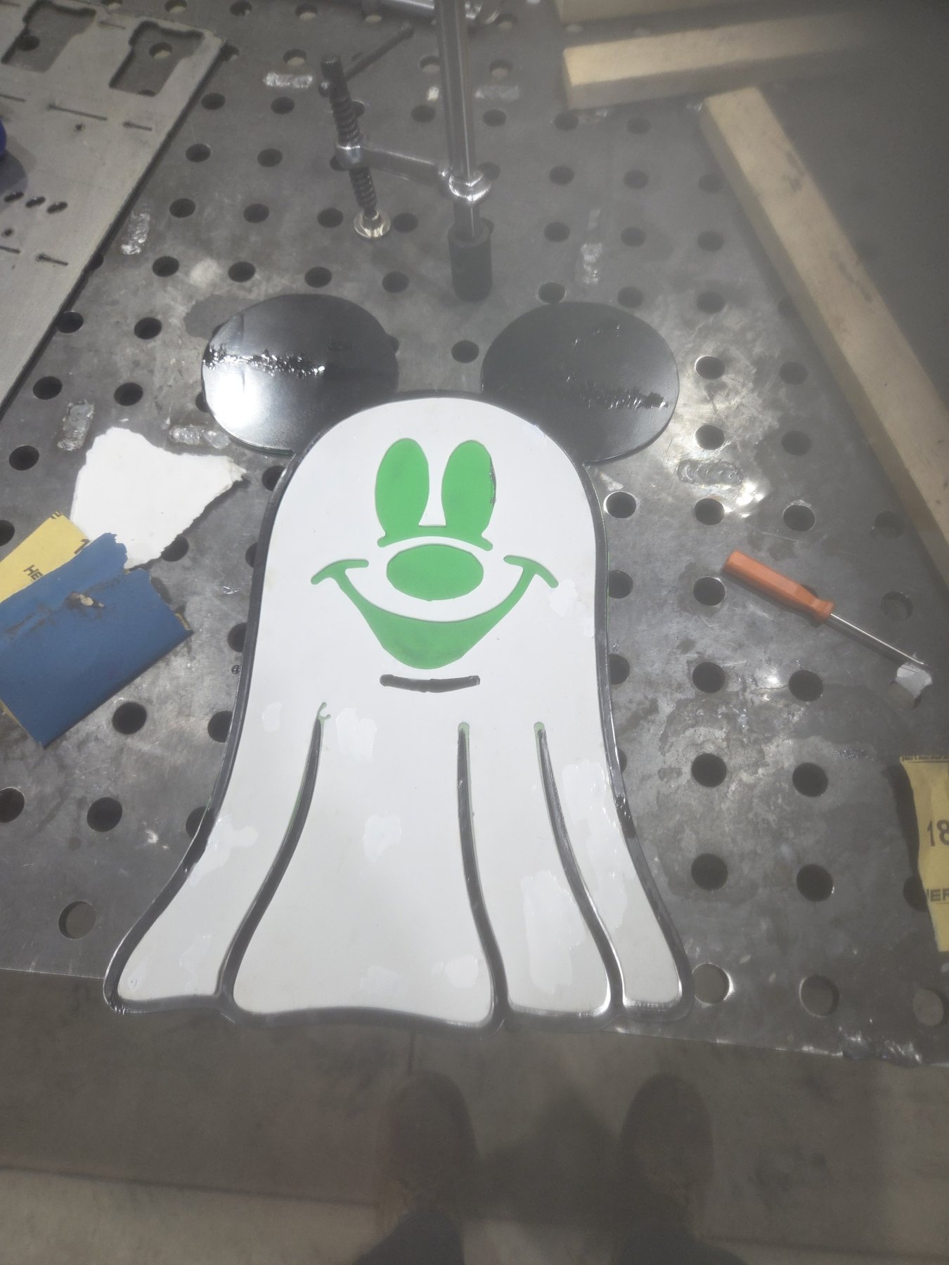 Ghost Mouse - Green Face