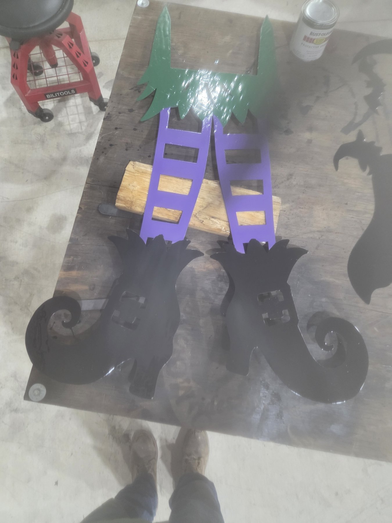 Witch Legs Yard Decor
