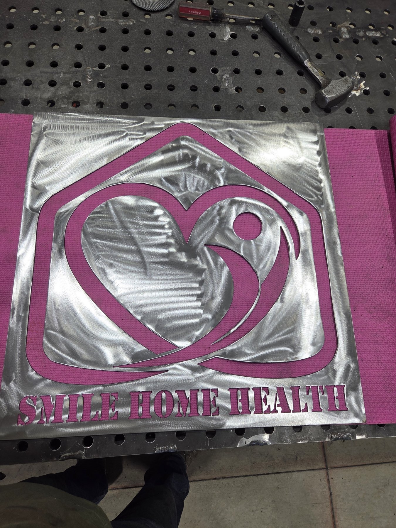 Smile Home Health Business Sign