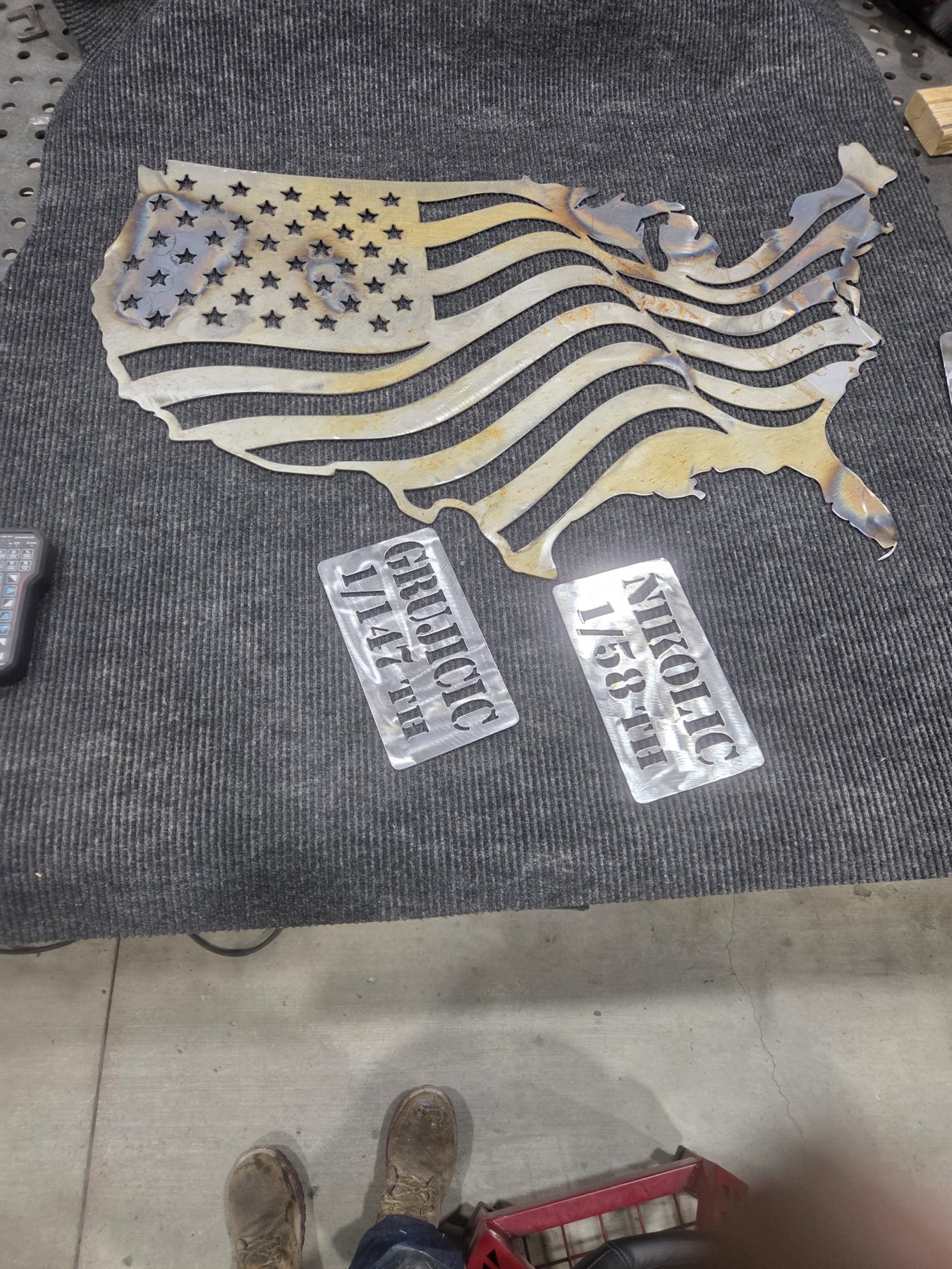 Flag Map with Name Plates