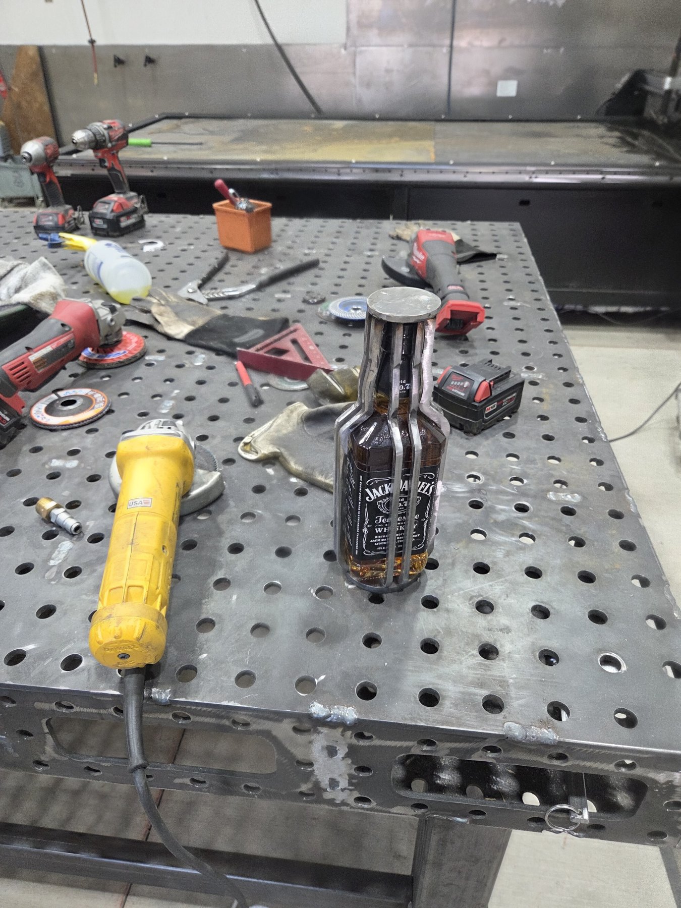 Whiskey Bottle Metal Wrap